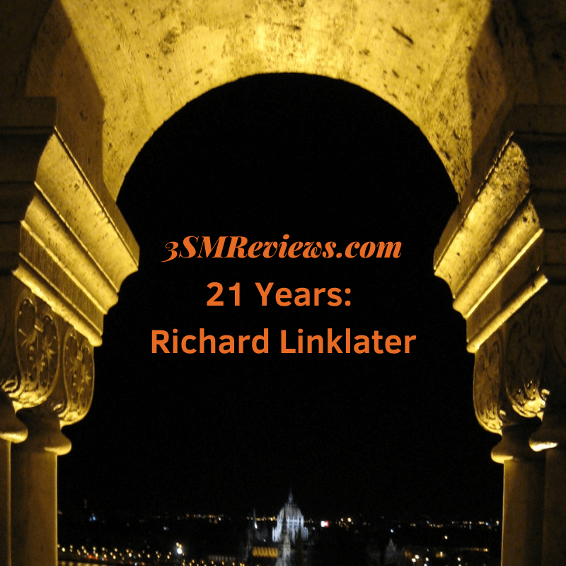 An arch with text that reads: 3SMReviews.com: 21 Years: Richard Linklater